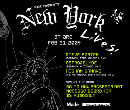 NEW YORK LIVES! flyer
