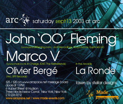 JOHN 00 FLEMING and MARCO V flyer