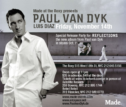 PVD AT THE ROXY flyer