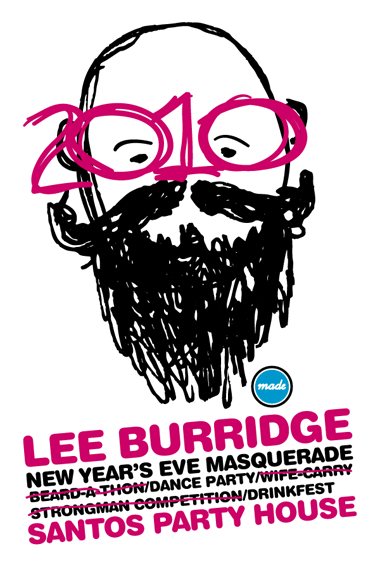 Lee Burridge New Years Eve 2009/2010 flyer