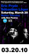 03.20.10: Eric Prydz and Sebastien Leger with Alex Pearce at Nokia Theatre